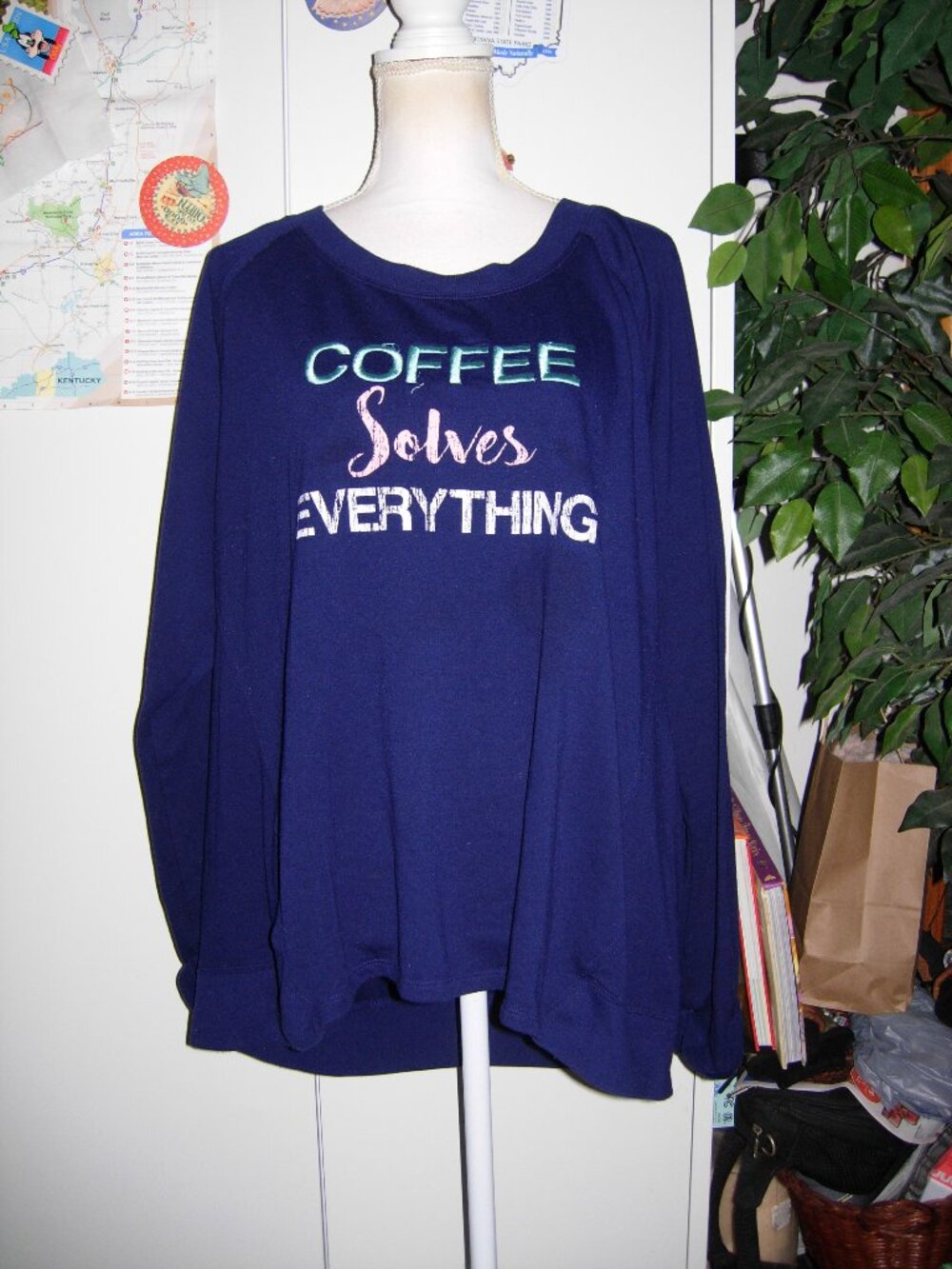 Coffee Solves Everything Sweatshirt 2X